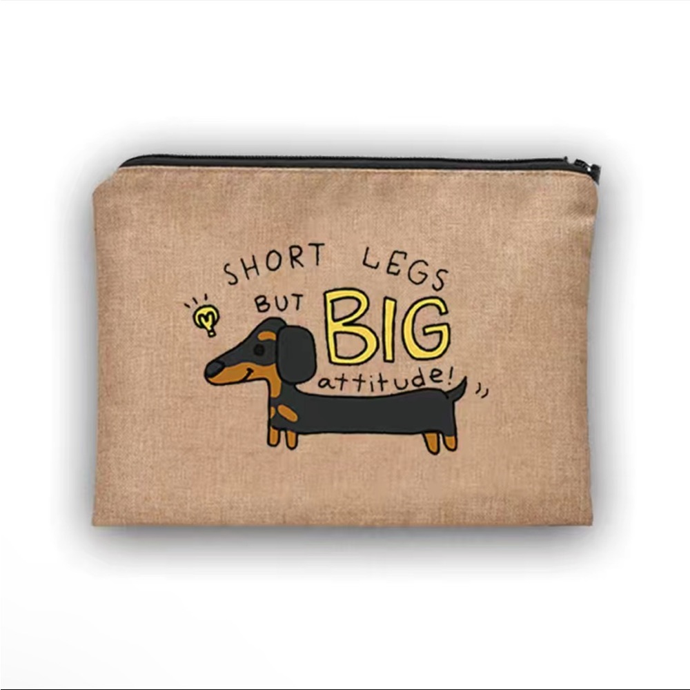 NEW Dachshund Puppy Zipper Pouch
